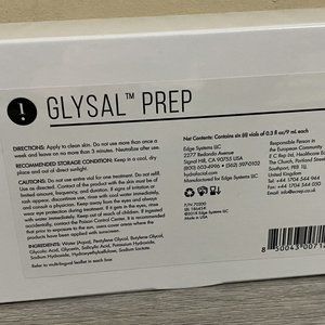 NEW Hydrafacial Glysal Prep 7.5%. Box of 6 vials - EXP 03/2023